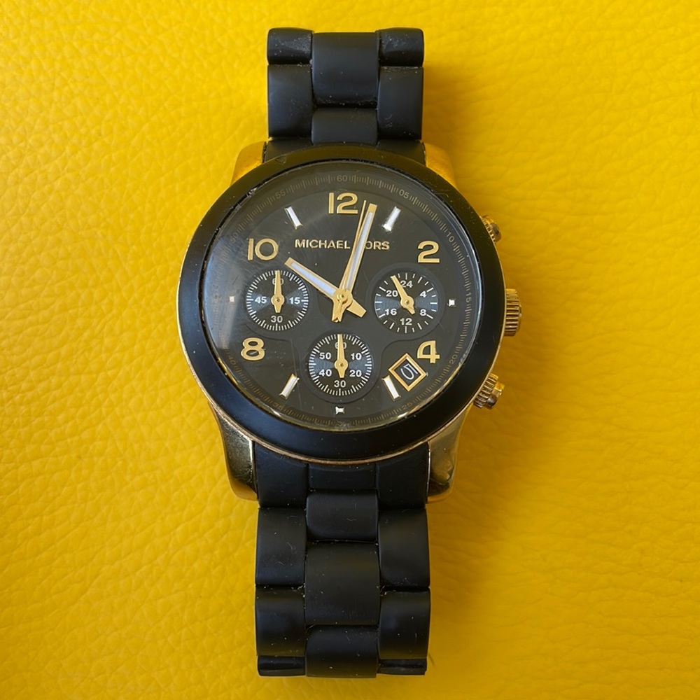 Michael Kors Women's MK5191 Runway Black Stainless Steel Watch